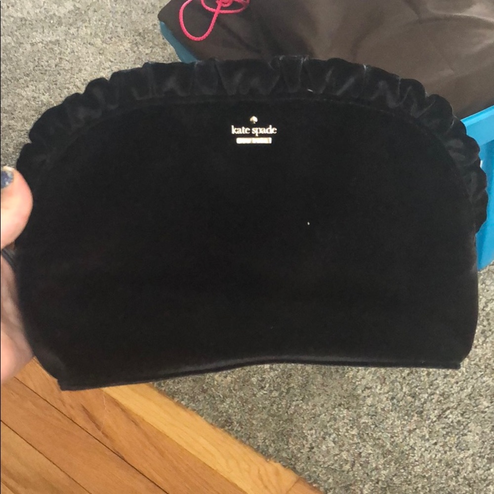 Kate spade clutch velvet